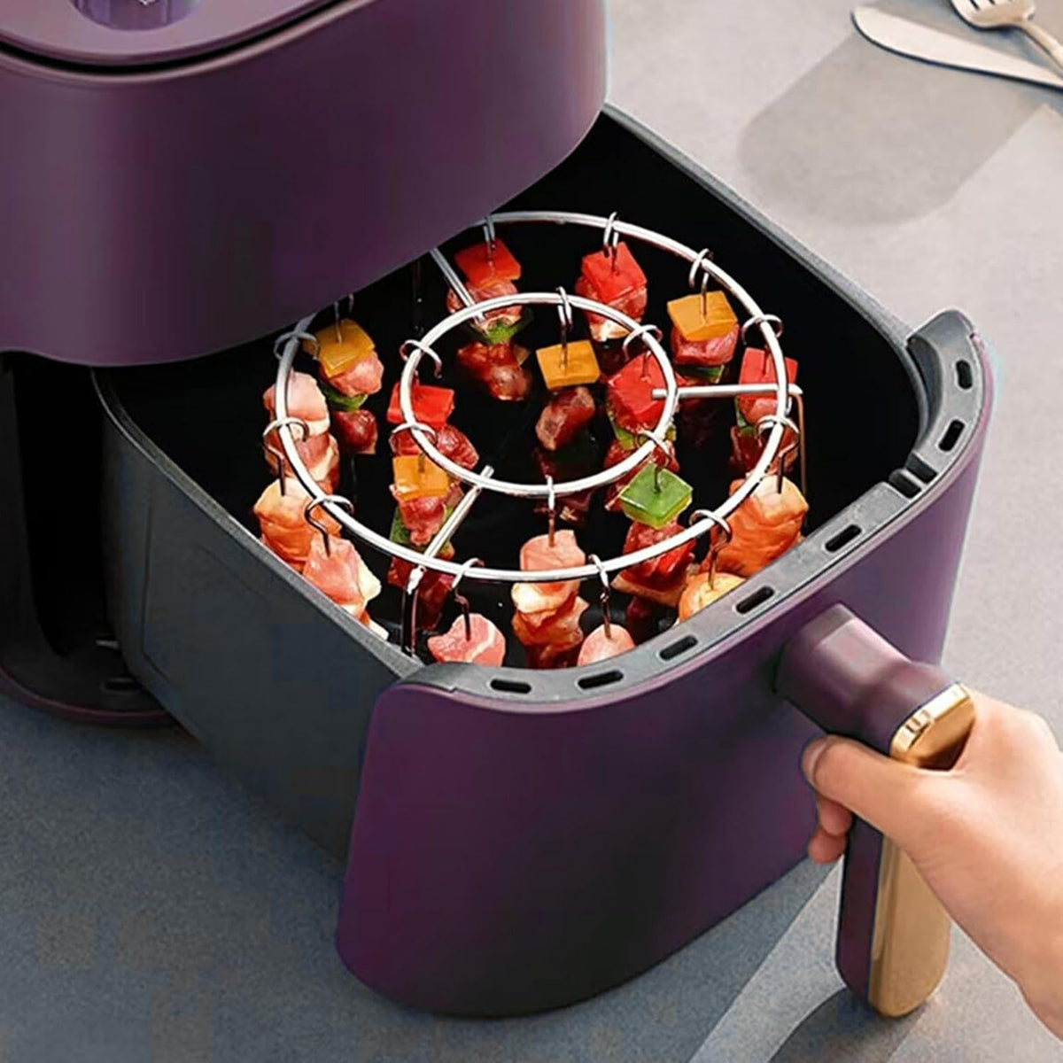 Grill Skewers Rack Set