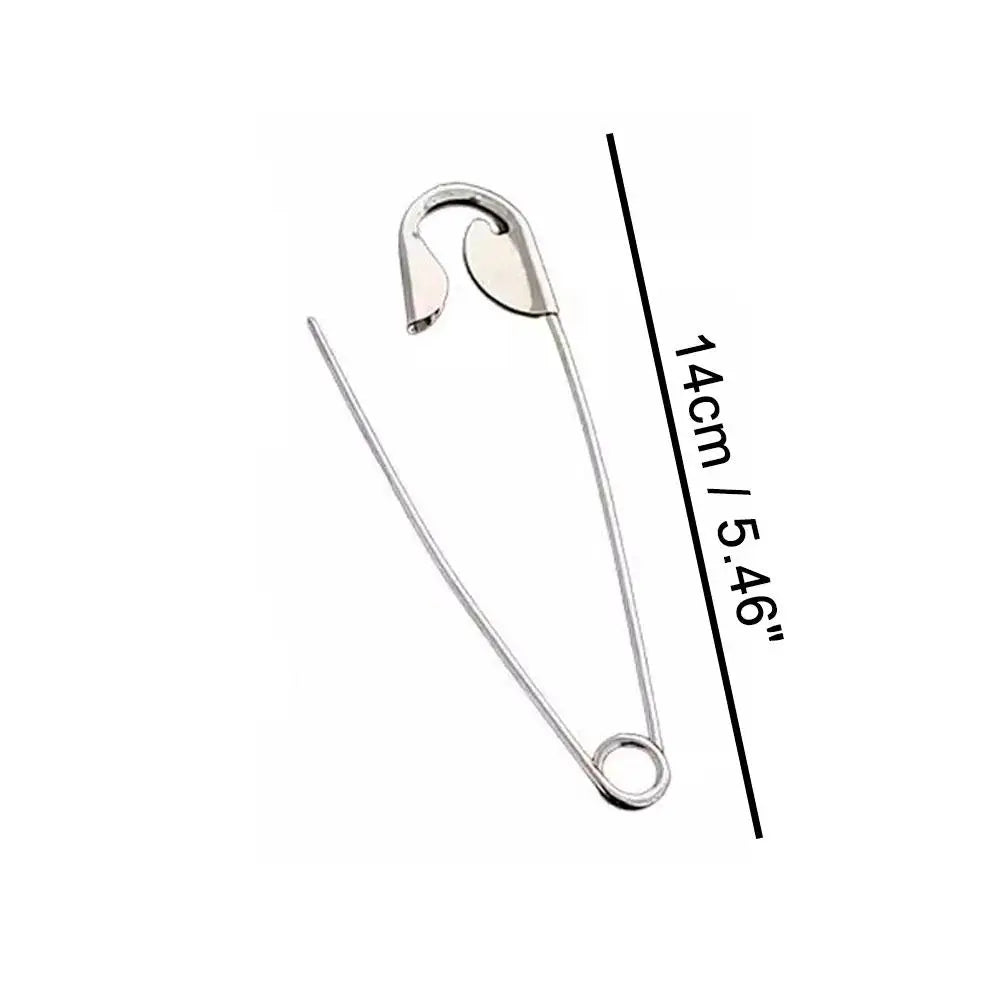 New Large Safety Pin Metal Hair Claws
