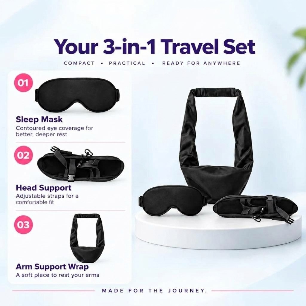 3-in-1 Travel Comfort Sleep Set