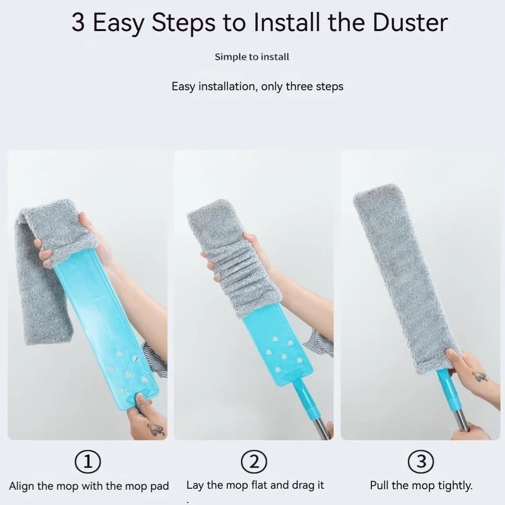 Microfiber Duster Dust Brush with Extension Pole
