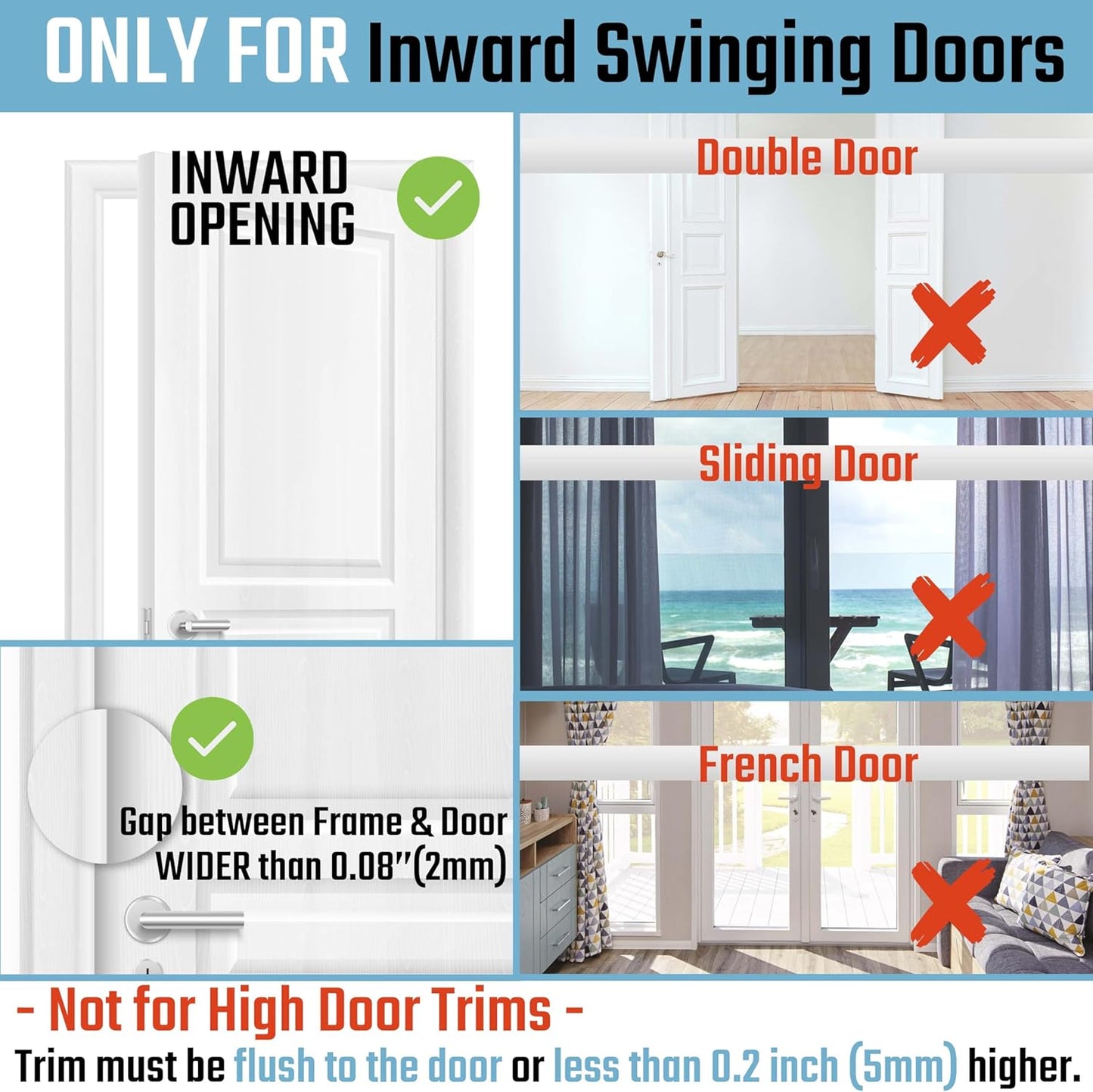 Home Security Door Reinforcement Lock