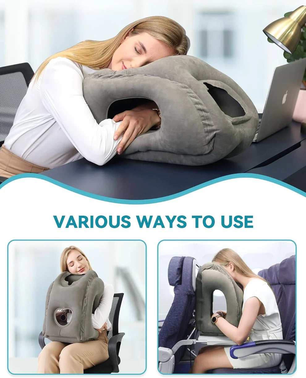 Portable Inflatable Travel Pillow