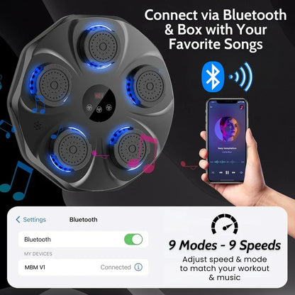 Music Boxing Machine + Free Boxing Gloves