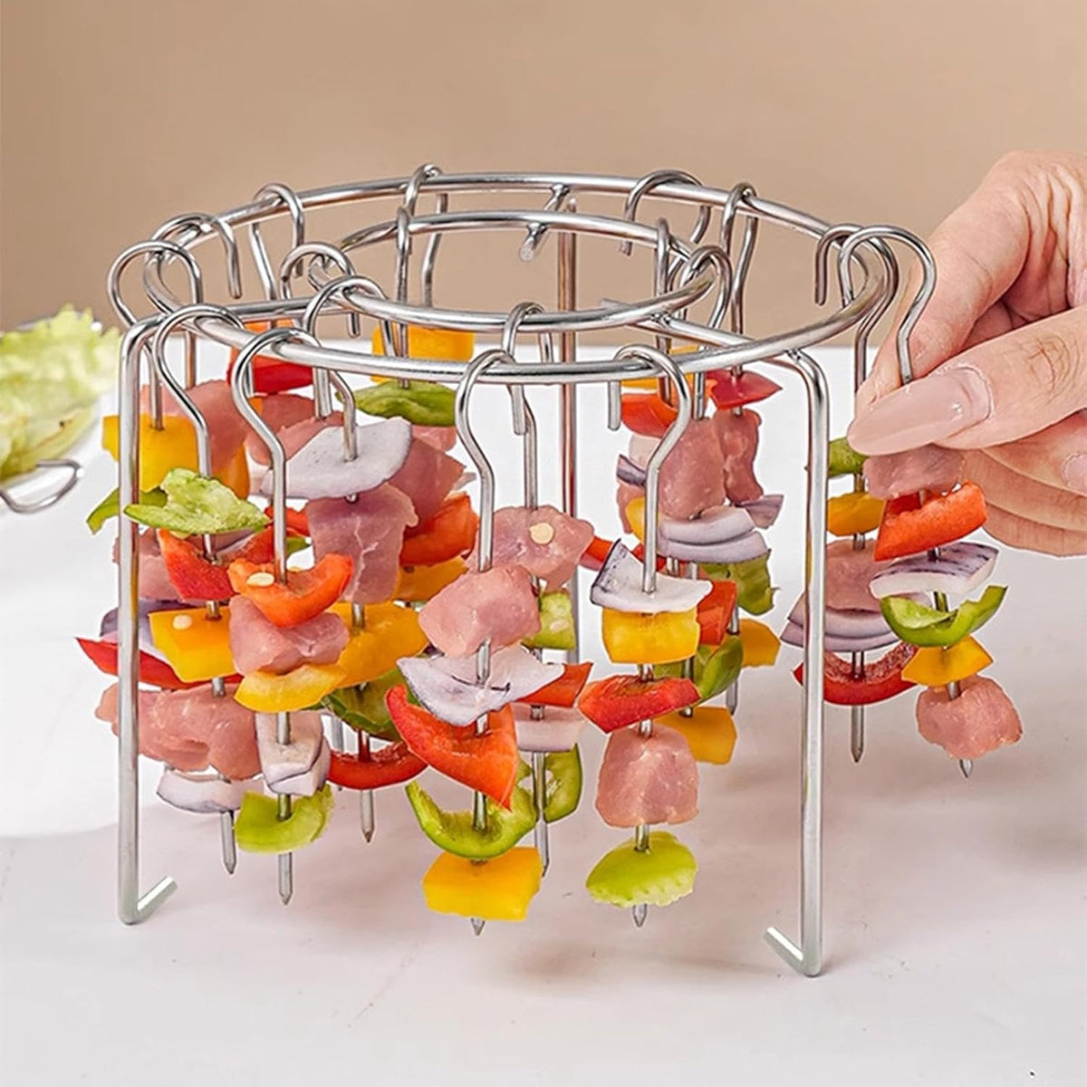 Grill Skewers Rack Set