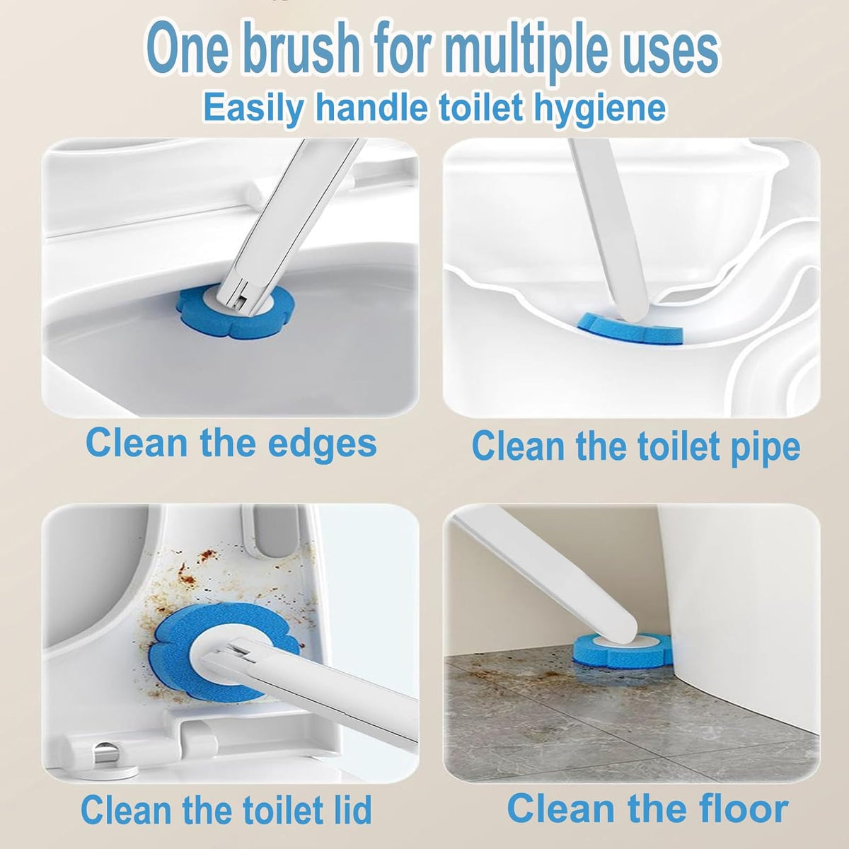 Disposable Toilet Brush and Holder