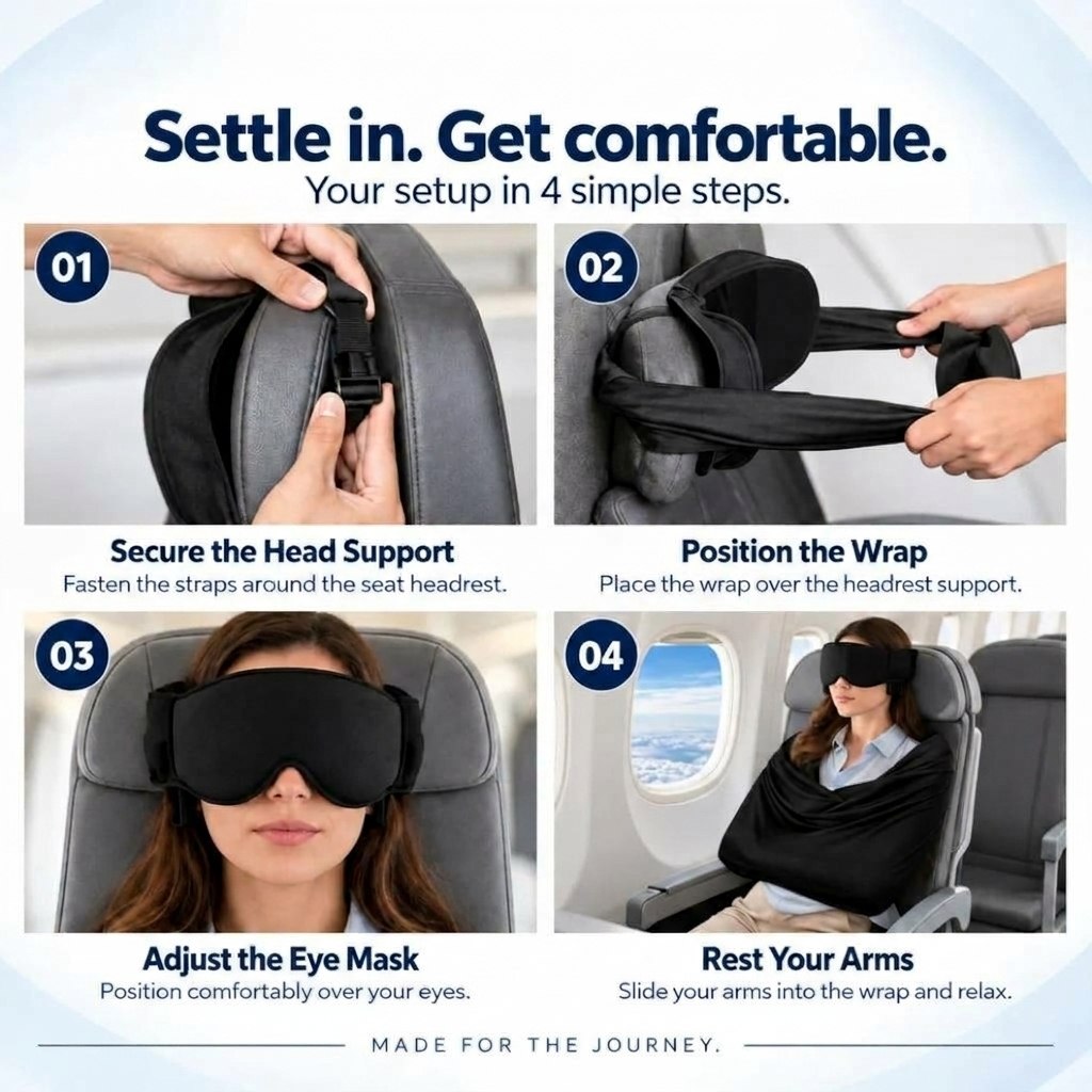 3-in-1 Travel Comfort Sleep Set